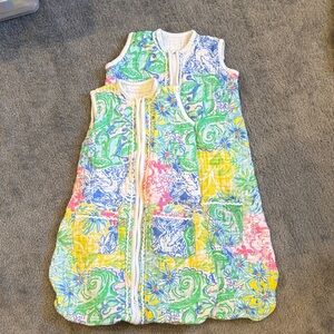 Two Lilly Pulitzer Pottery Barn Kids Multicolor Sleep Sacks